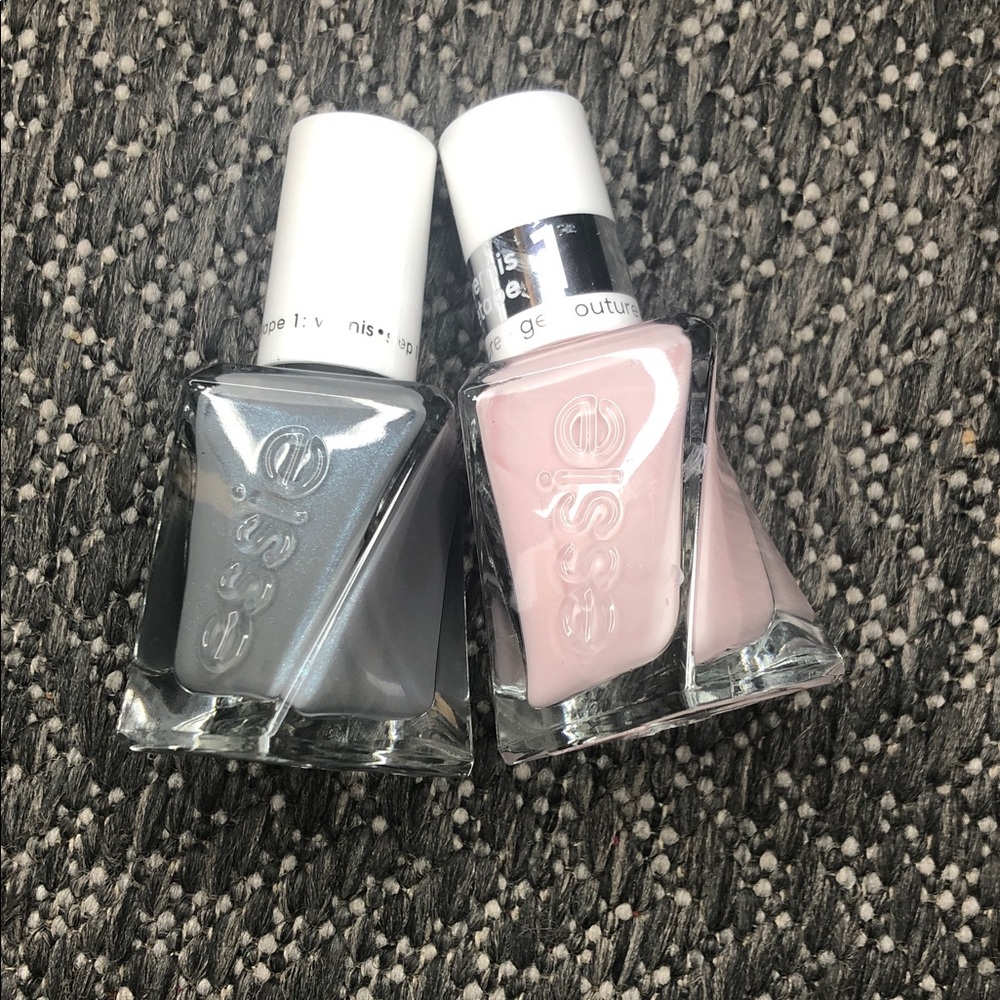 Essie | 2 nail polishes gray and pink